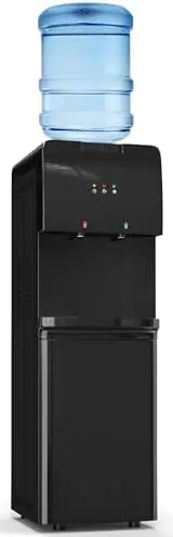 tehanld top loading water cooler dispensershiny black